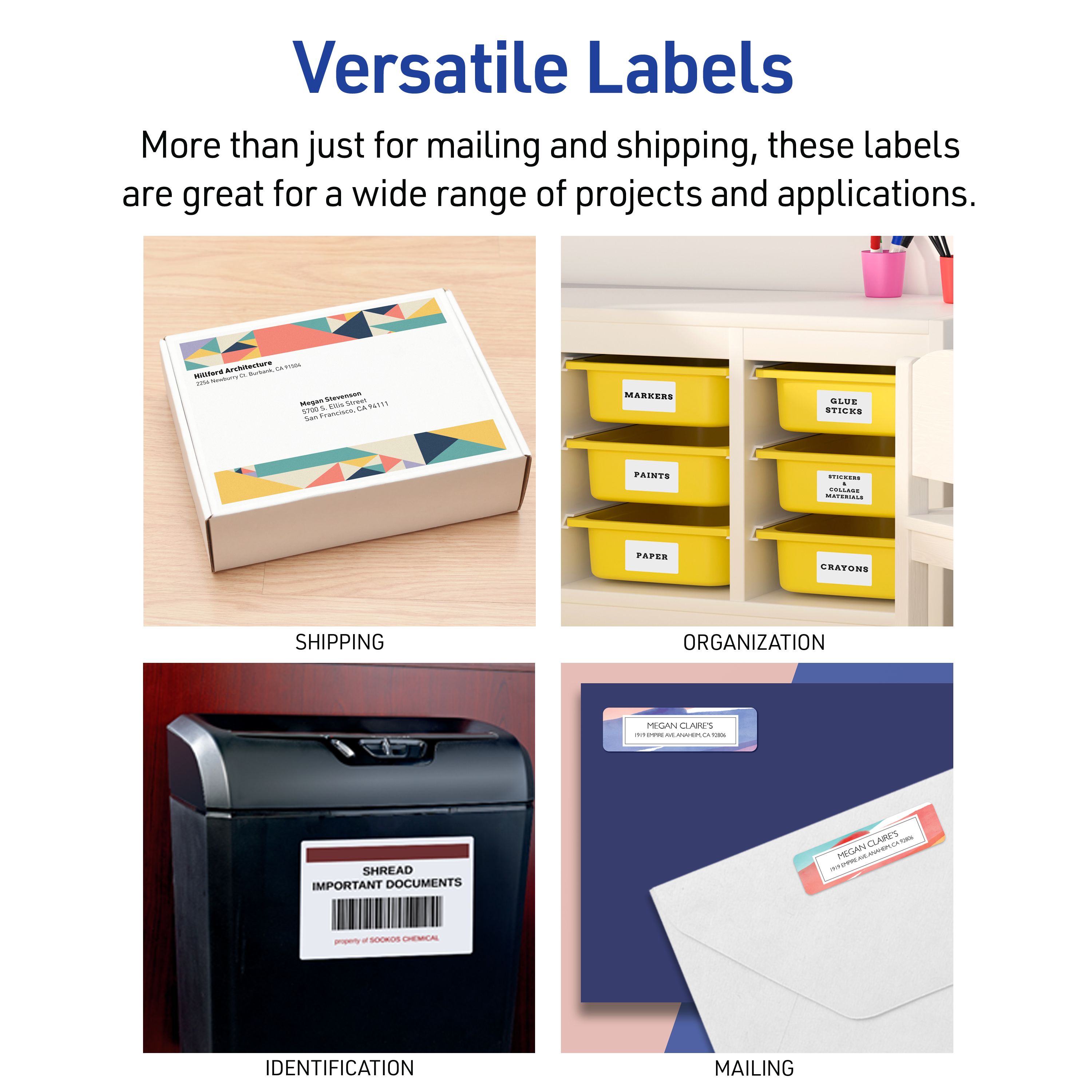 Mini-Sheets Shipping Labels, 2
